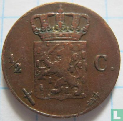 Niederlande ½ Cent 1854 - Bild 2