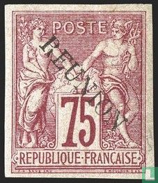 Peace and trade, overprinted 