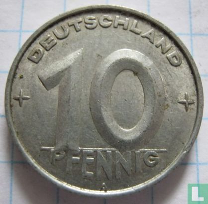 RDA 10 pfennig 1950 (A) - Image 2