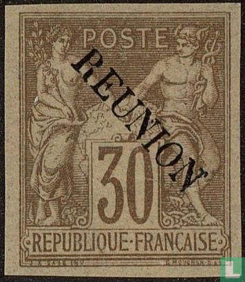 Peace and trade, overprinted