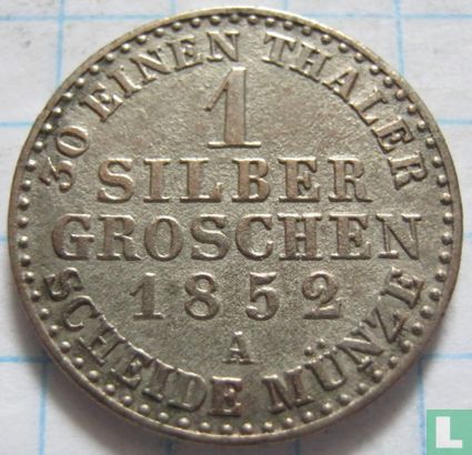 Pruisen 1 silbergroschen 1852 - Afbeelding 1