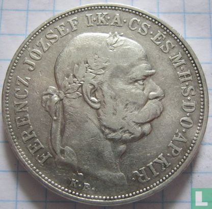 Hongarije 5 korona 1900 - Afbeelding 2
