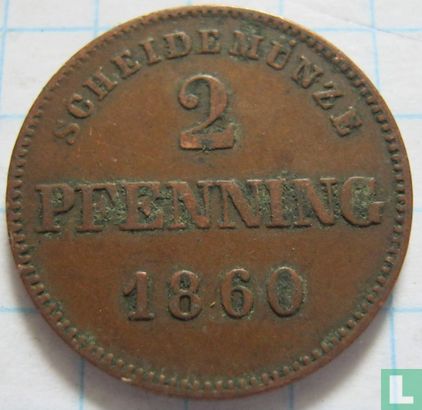 Beieren 2 pfenning 1860 - Afbeelding 1