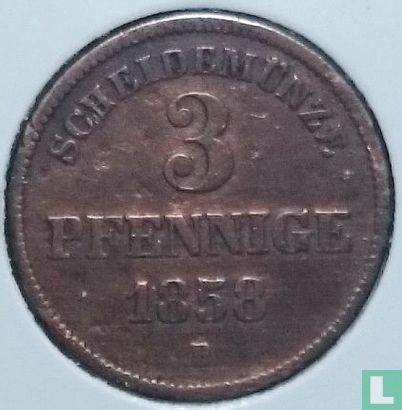 Birkenfeld 3 Pfennige 1858 - Bild 1