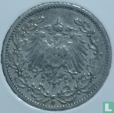 German Empire ½ mark 1911 (F) - Image 2