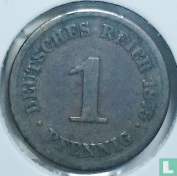 Empire allemand 1 pfennig 1875 (G) - Image 1