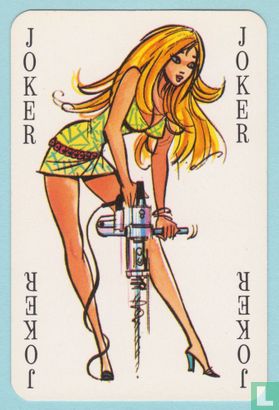Joker, France, Pin-up, Skil Power Tools by James Hodges, Speelkaarten, Playing Cards - Image 1