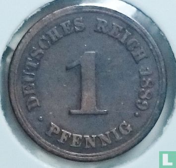 Duitse Rijk 1 pfennig 1889 (E) - Afbeelding 1