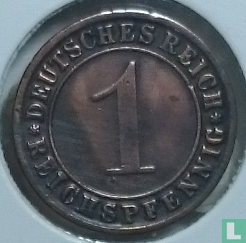 Duitse Rijk 1 reichspfennig 1927 (F) - Afbeelding 2