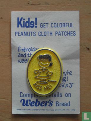 Weber's bread Peanuts pin/Lucy - Image 2
