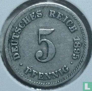 German Empire 5 pfennig 1895 (G) - Image 1