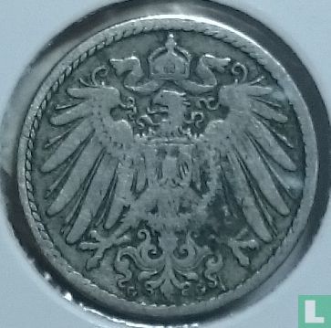 Empire allemand 5 pfennig 1895 (G) - Image 2