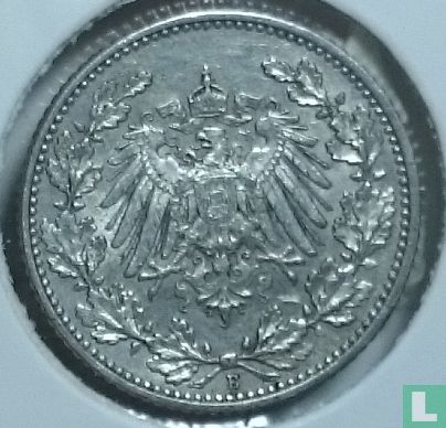 Duitse Rijk ½ mark 1909 (E) - Afbeelding 2