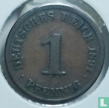 Duitse Rijk 1 pfennig 1891 (J) - Afbeelding 1