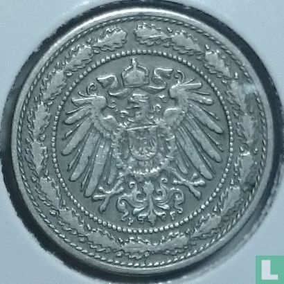 German Empire 20 pfennig 1890 (F) - Image 2