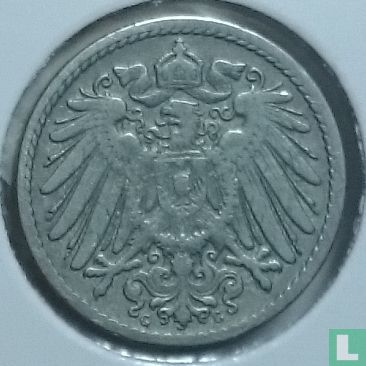 Empire allemand 5 pfennig 1894 (G) - Image 2