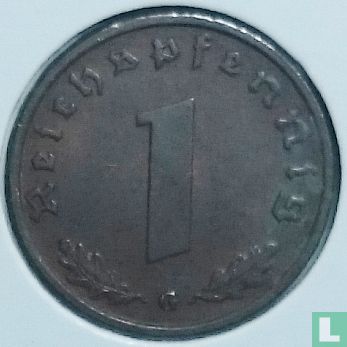 Duitse Rijk 1 reichspfennig 1936 (G - hakenkruis) - Afbeelding 2