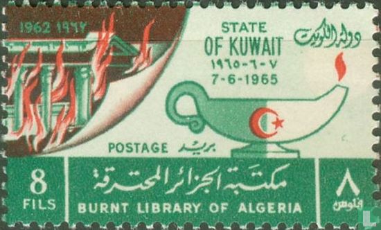 Afgebrande bibliotheek Algerije