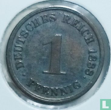 Duitse Rijk 1 pfennig 1888 (J) - Afbeelding 1