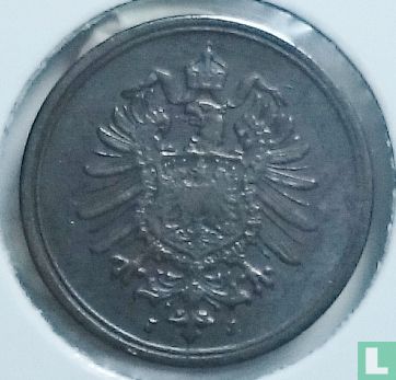 Empire allemand 1 pfennig 1888 (J) - Image 2