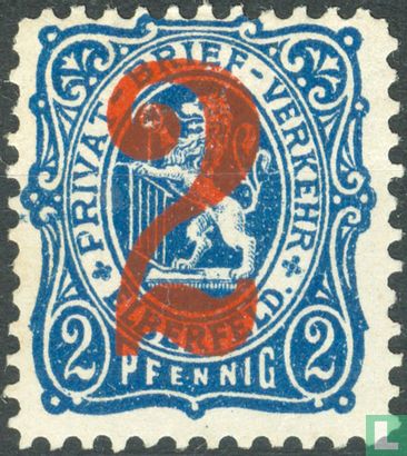 Weapon of Elberfeld, with red overprint