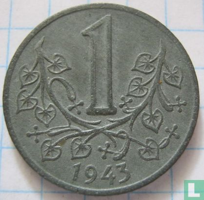 Bohemen en Moravië 1 koruna 1943 - Afbeelding 1