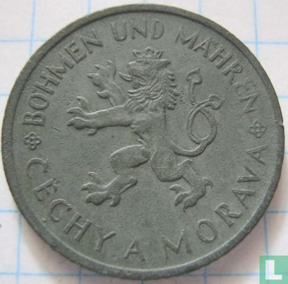 Bohemen en Moravië 1 koruna 1943 - Afbeelding 2