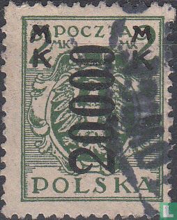 Coat of arms (Eagle) with overprint