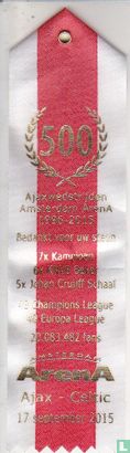 500 Ajaxwedstrijden Amsterdam Arena - Ajax Celtic 17 september 2015  