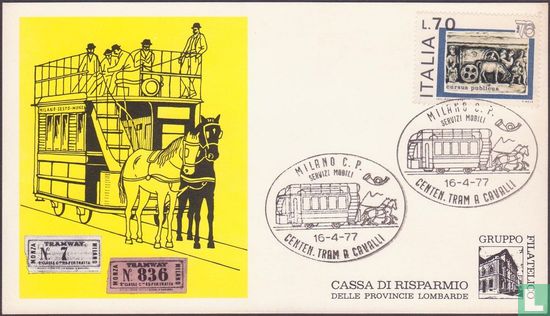 100 ans de tramway à chevaux Milan - Image 1