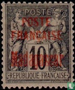 Peace and trade, with overprint