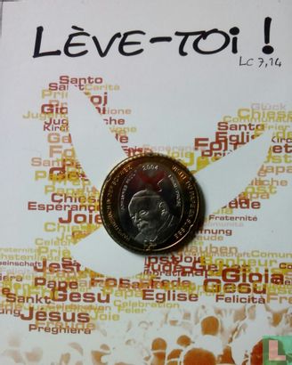 5 € munt ter herdenking van de paus bezoek aan Zwitserland  - Afbeelding 2