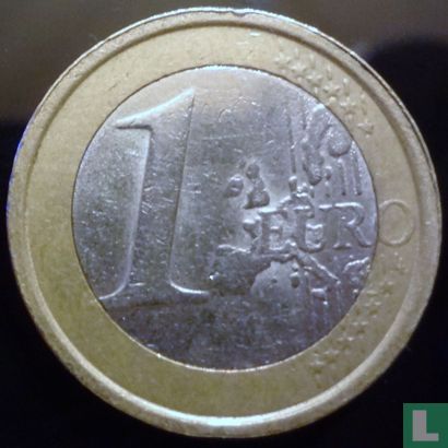 Italy 1 euro 2003 (misstrike) - Image 2