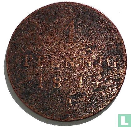 Pruisen 1 pfennig 1814 - Afbeelding 1