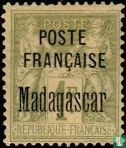 Peace and trade, with overprint