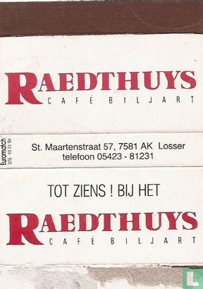 Raedthuys - Café Biljart