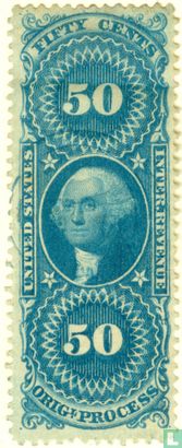 George Washington (Original Process) 50 c.