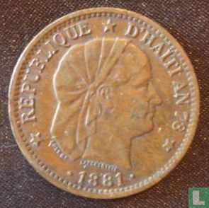 Haiti 2 centimes 1881 - Image 1