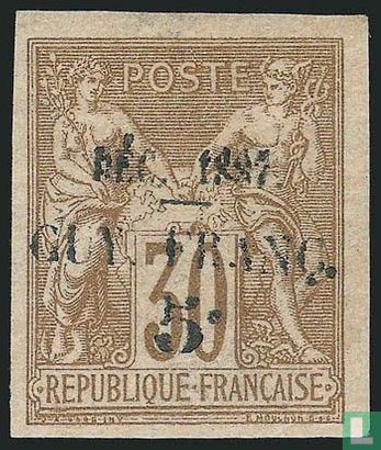 Peace and trade, with overprint 