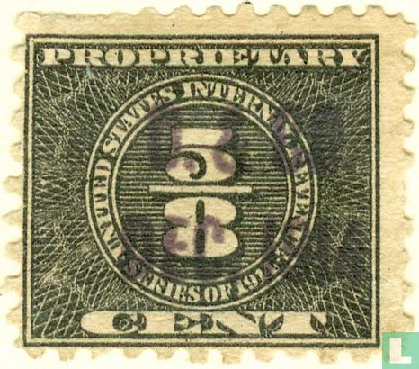 Cijfer (Proprietary Stamp) 5/8 C