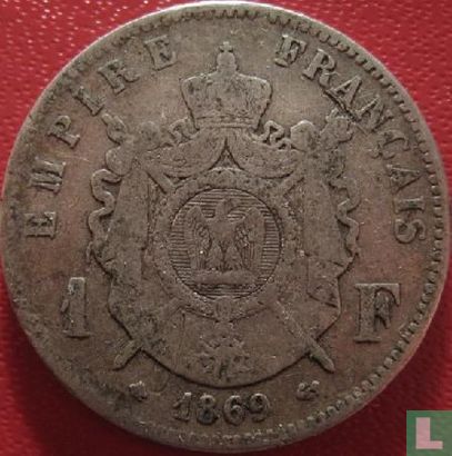 Frankrijk 1 franc 1869 (A) - Afbeelding 1