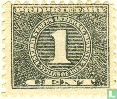 Cijfer (Proprietary Stamp) 1 C