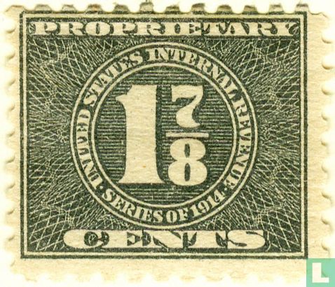 Cijfer (Proprietary Stamp) 1 7/8 C