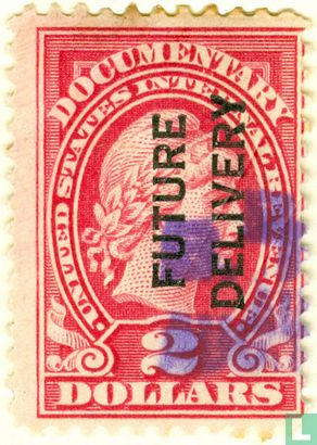 Documentary Stamps, met opdruk 2 $ - Afbeelding 1