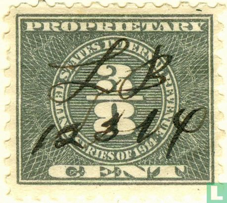 Cijfer (Proprietary Stamp) 3/8 C