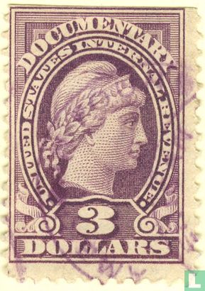 Liberty - Documentary Stamp (zonder series 1914) 3 $