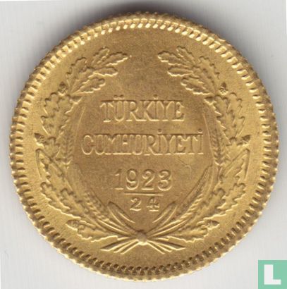 Turkije 25 kurus 1947 (1923-24) - Afbeelding 1