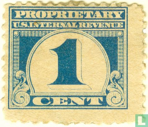 Cijfer II (Proprietary Stamp) 1 c.