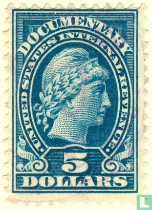 Liberty - Documentary Stamp (zonder series 1914) 5 $