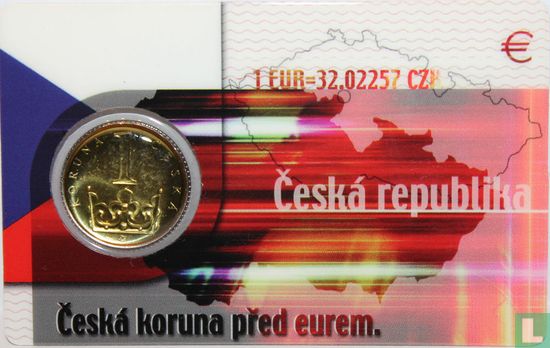 Tsjechië 1 koruna 2002 (coincard) - Afbeelding 2